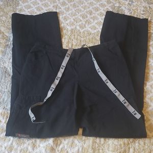 Black ICU scrub pants
